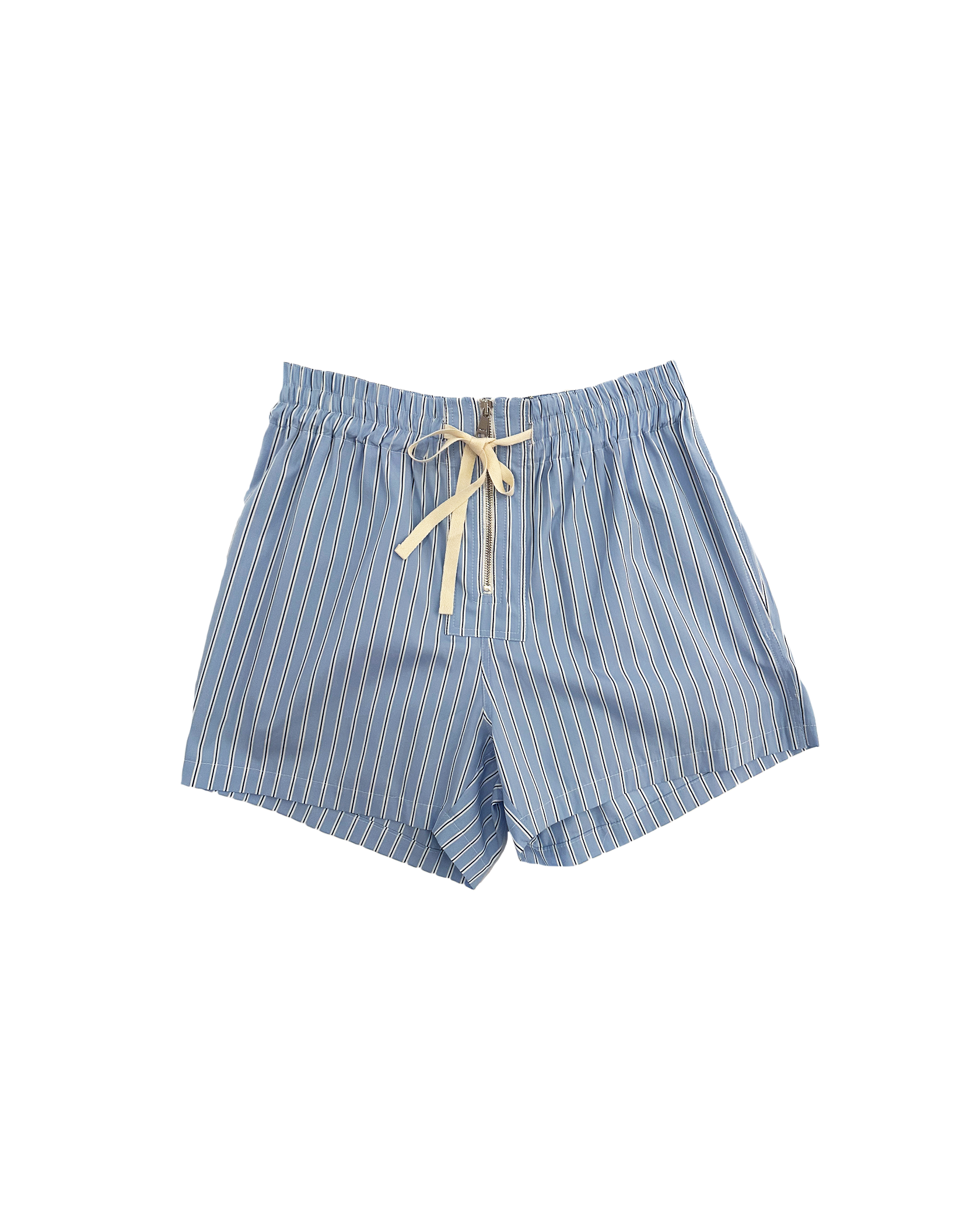 PLAN C | TIE WAIST STRIPED SHORTS