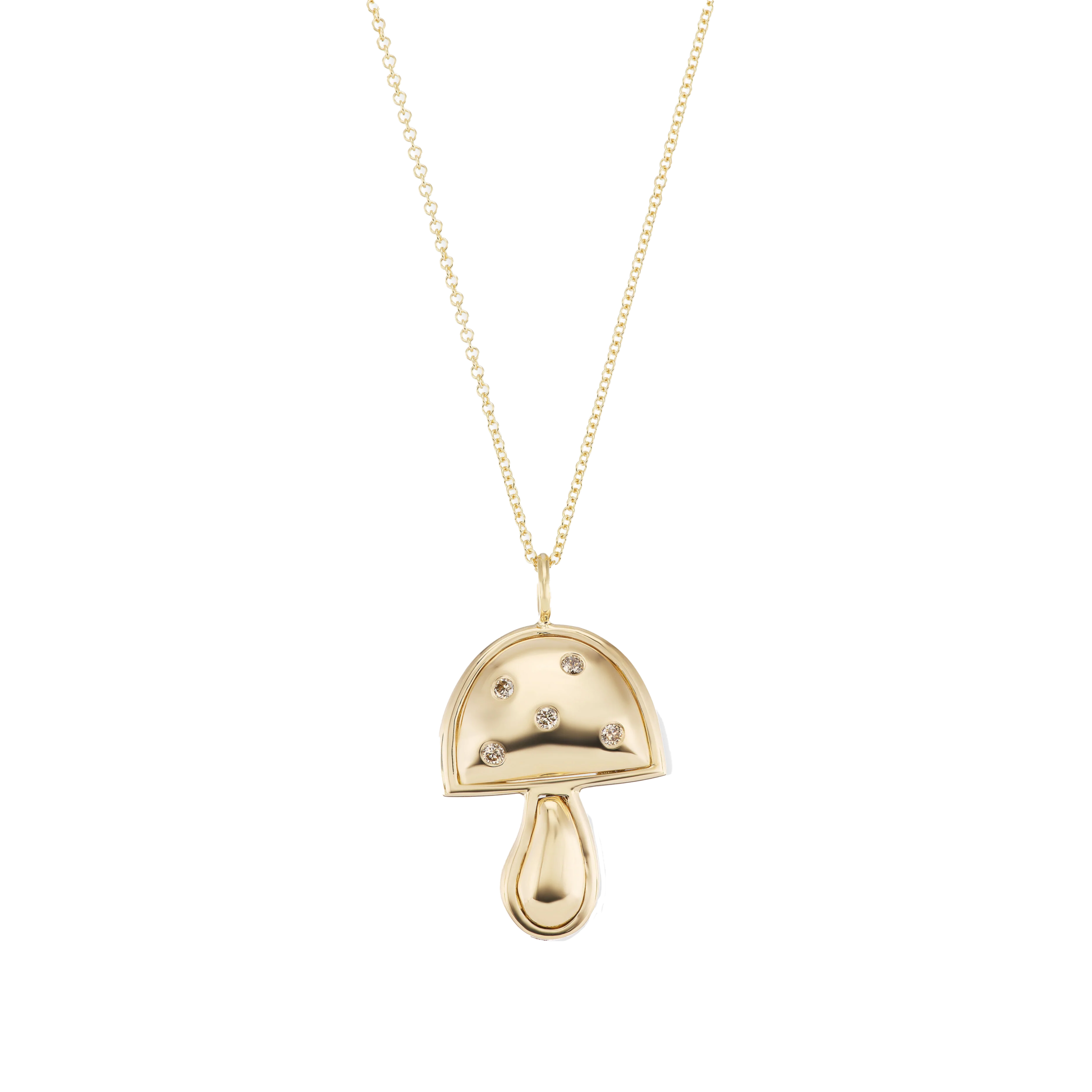 BRENT NEALE | SMALL GOLD MAGIC MUSHROOM PENDANT