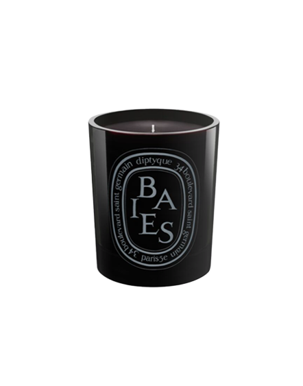 BAIES BLACK GLASS CANDLE