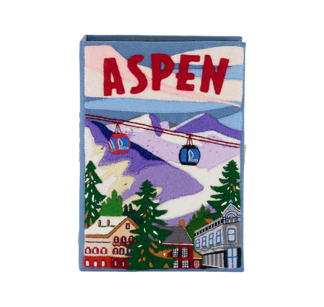 ASPEN COLORADO STRAPPED CLUTCH