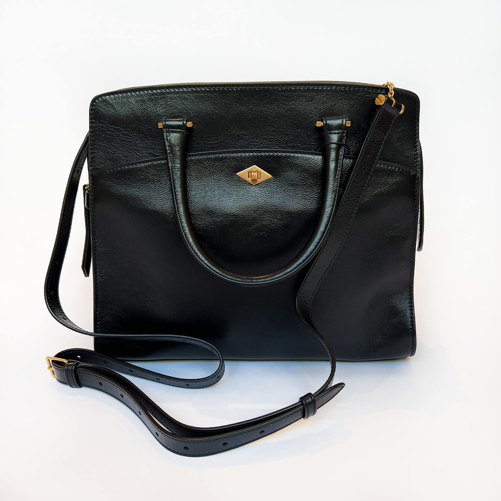 SMOOTH LEATHER PRIVATE EYE SLIM BAG