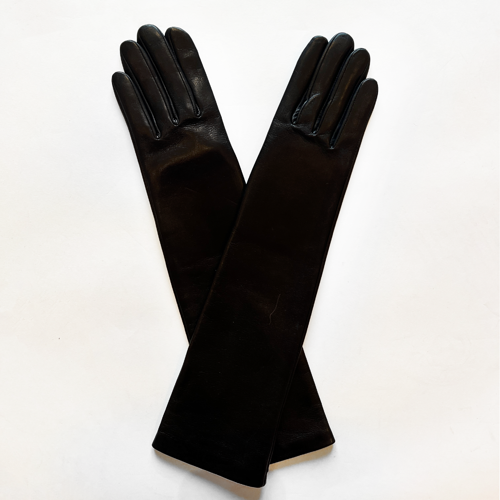 AGNELLE LEATHER OPERA GLOVES