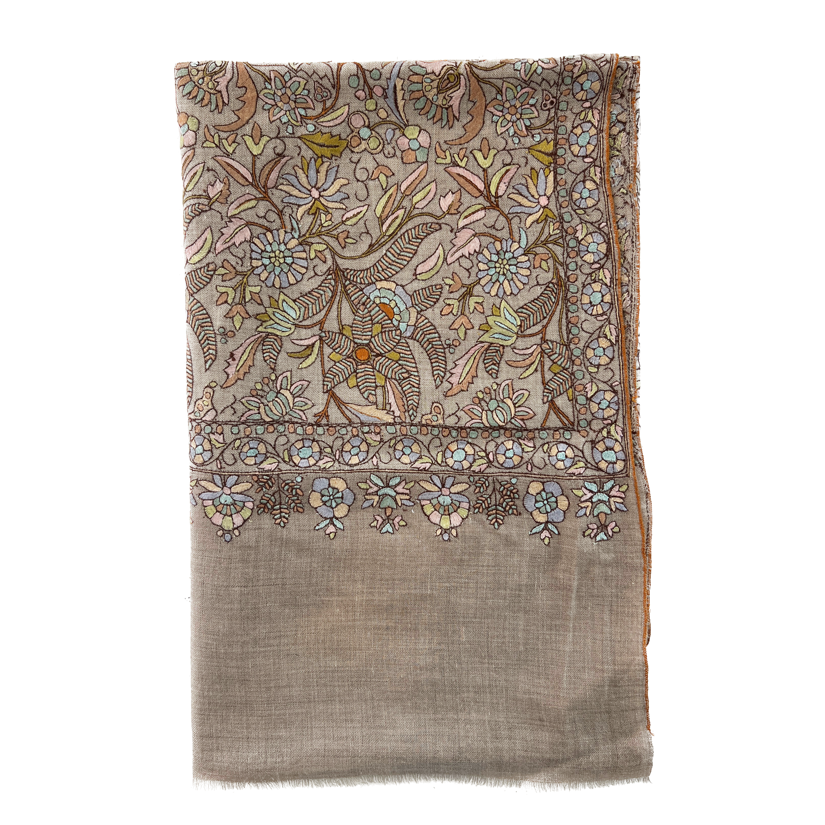 INTRICATE ALL OVER EMBROIDERED SHAWL