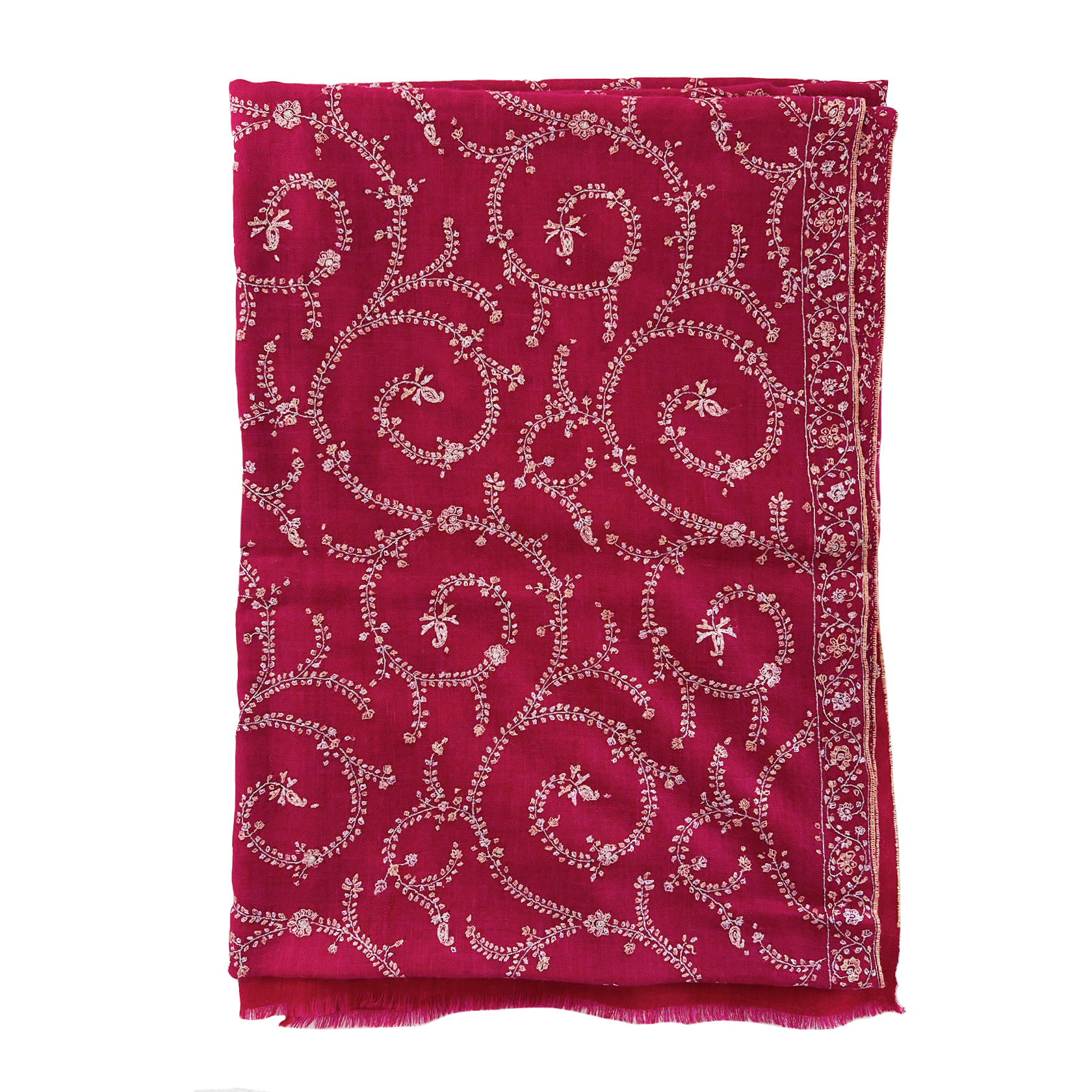 SWIRL EMBROIDERED SHAWL