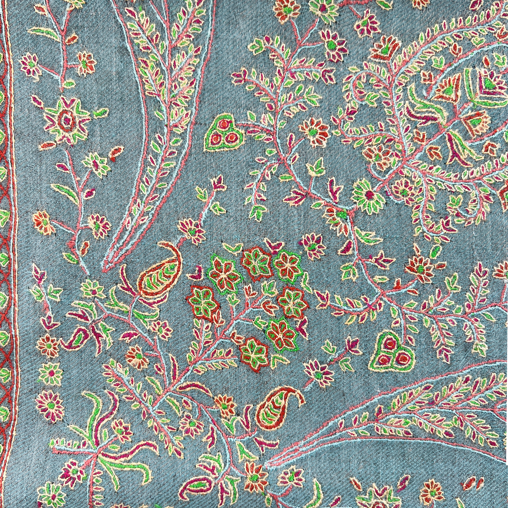 INTRICATE EMBROIDERED SHAWL