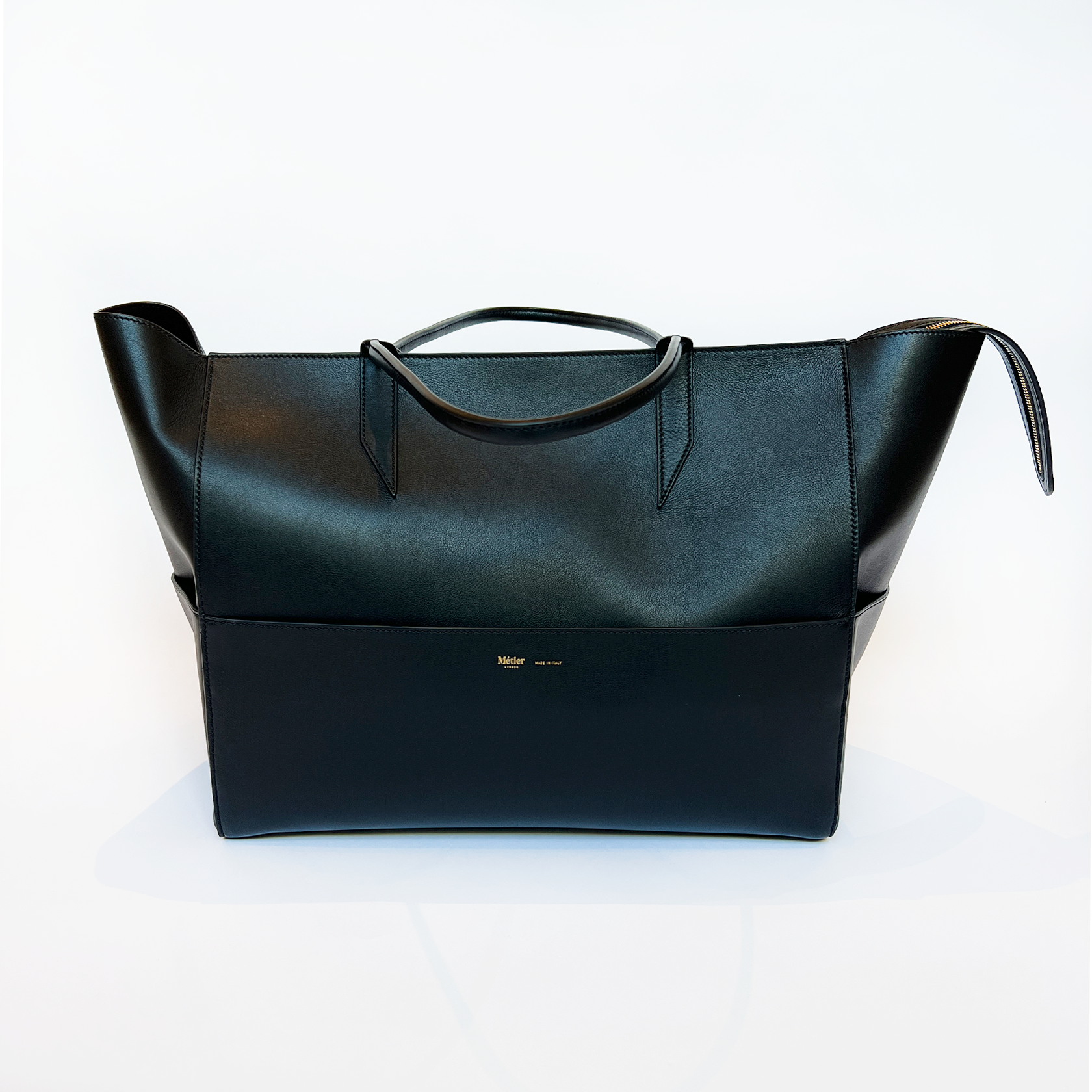 SMOOTH LEATHER INCOGNITO LARGE CABAS TOTE