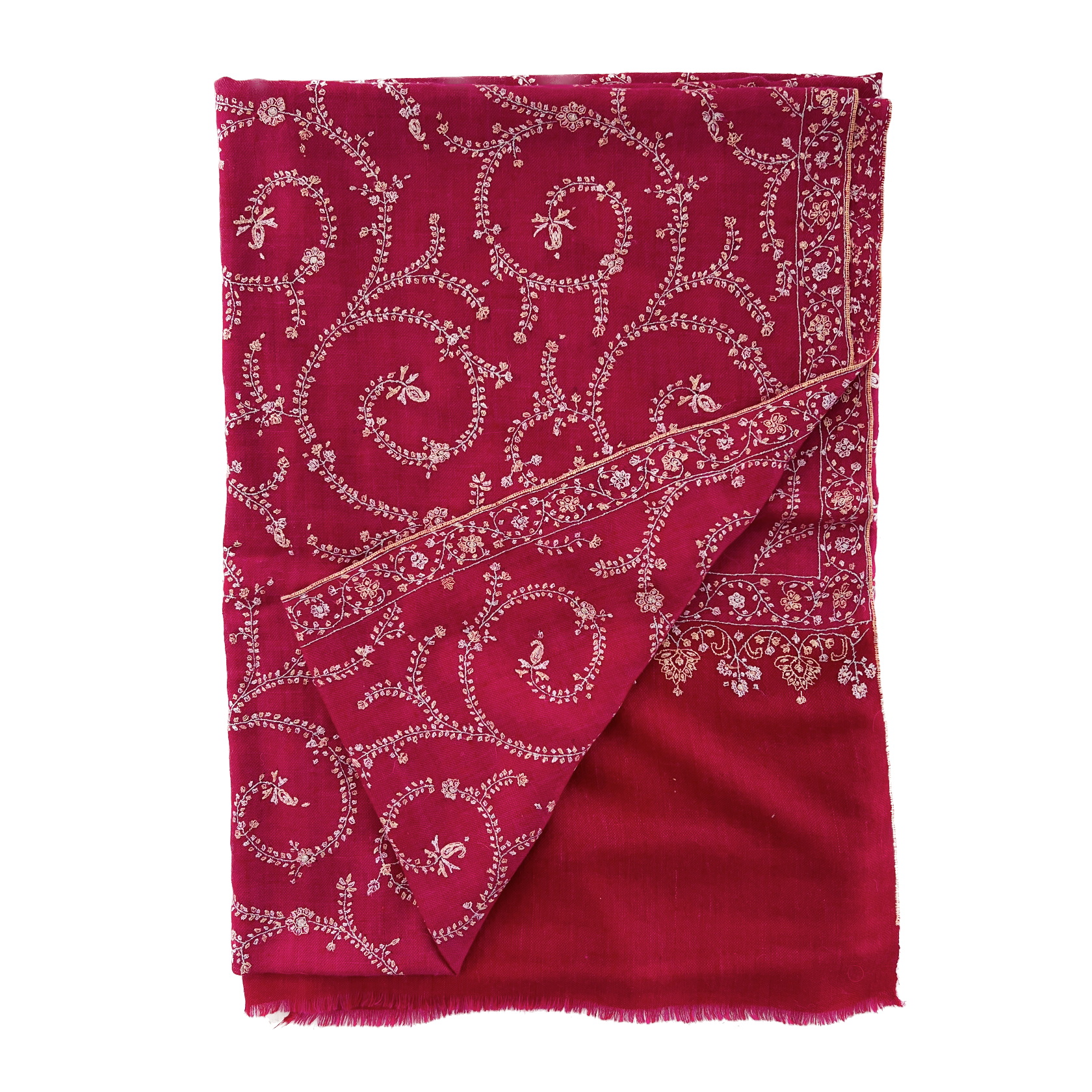 SWIRL EMBROIDERED SHAWL