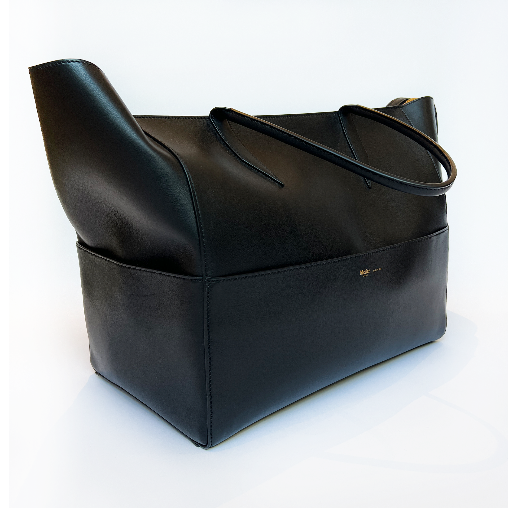 SMOOTH LEATHER INCOGNITO LARGE CABAS TOTE