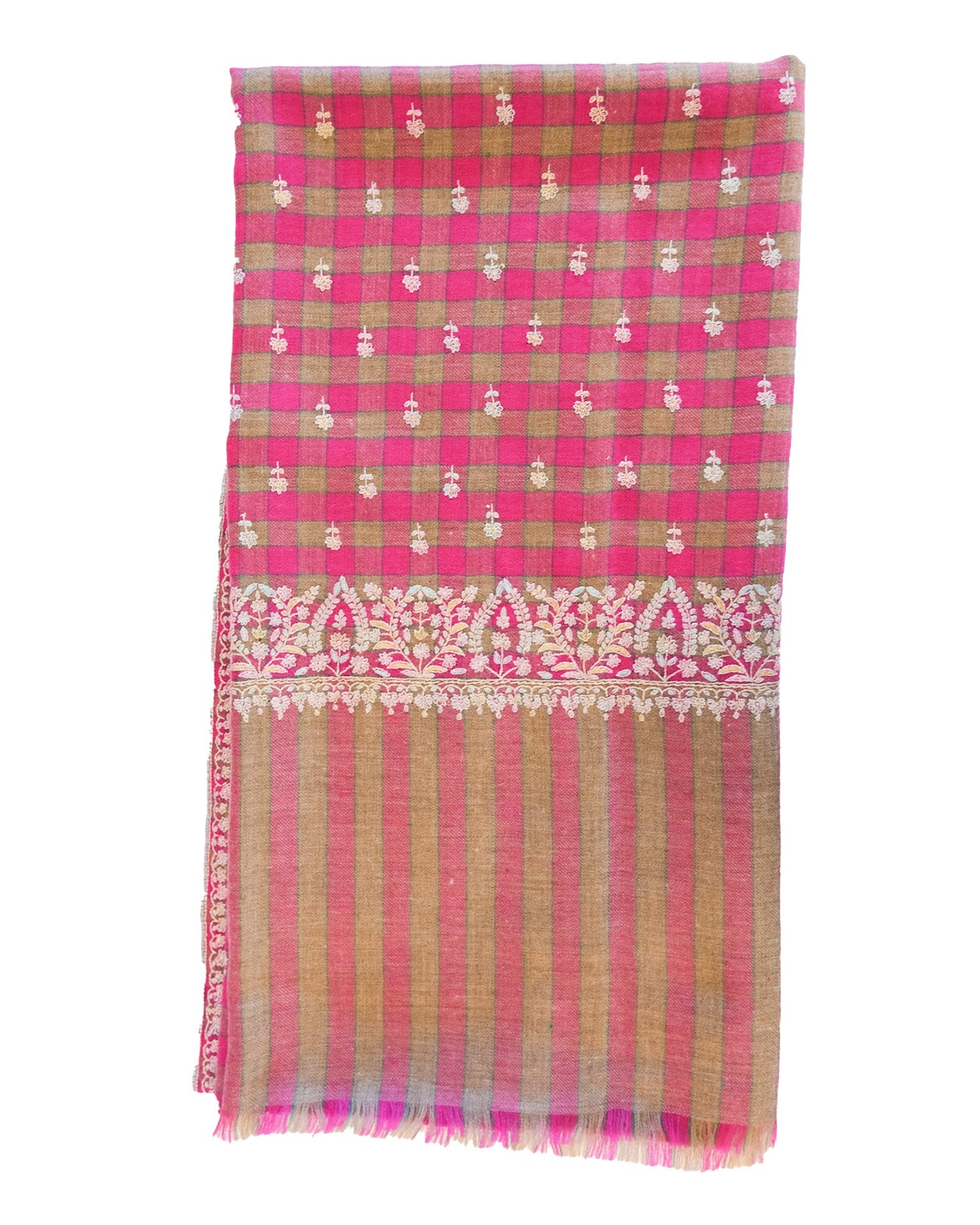 YASER | MINI FLOWER BORDER SHAWL