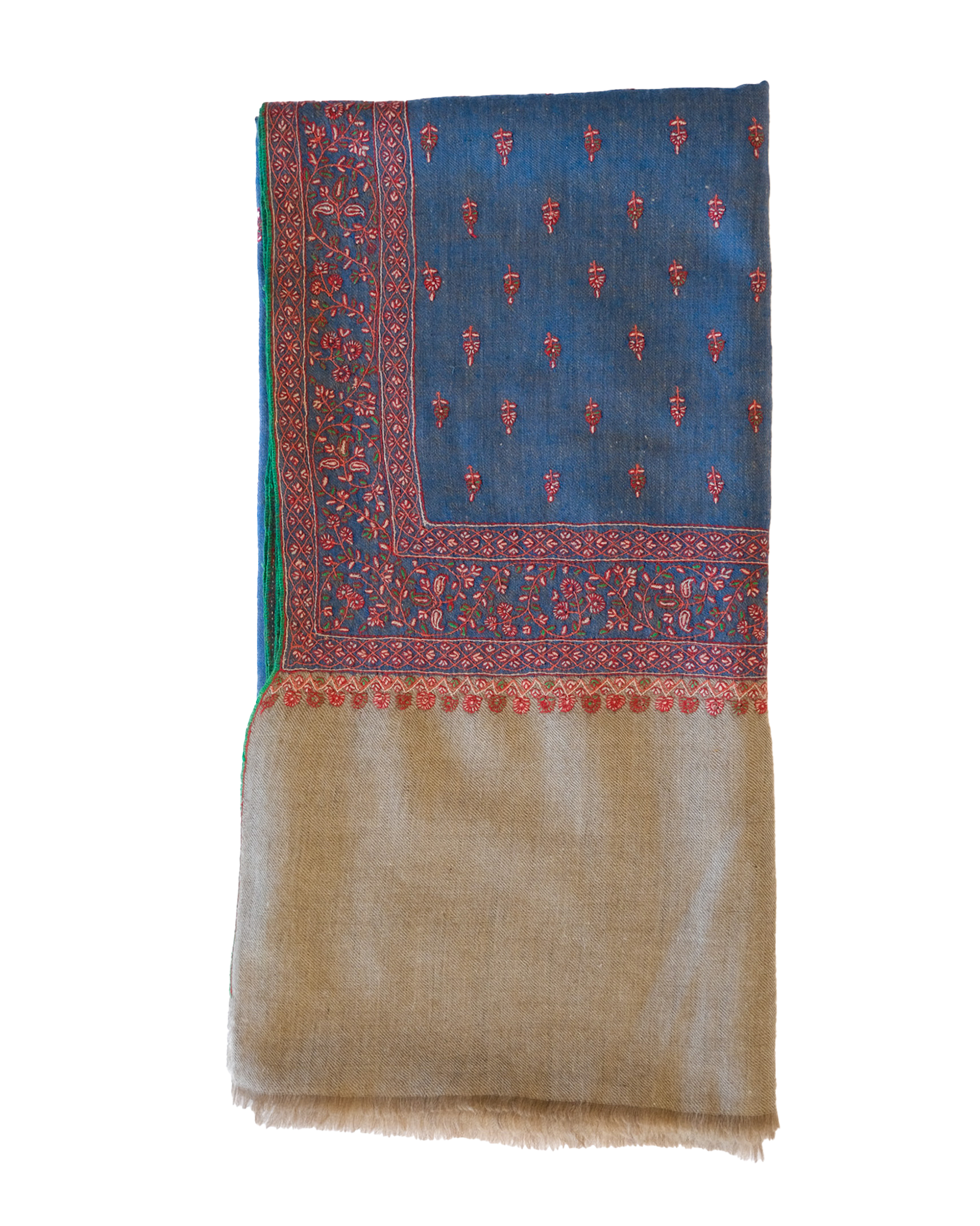 YASER | INTRICATE BORDER MINI FLOWER SHAWL