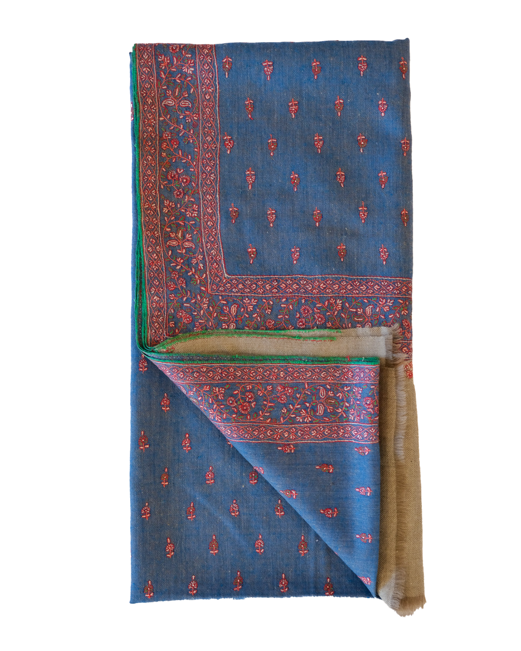 YASER | INTRICATE BORDER MINI FLOWER SHAWL