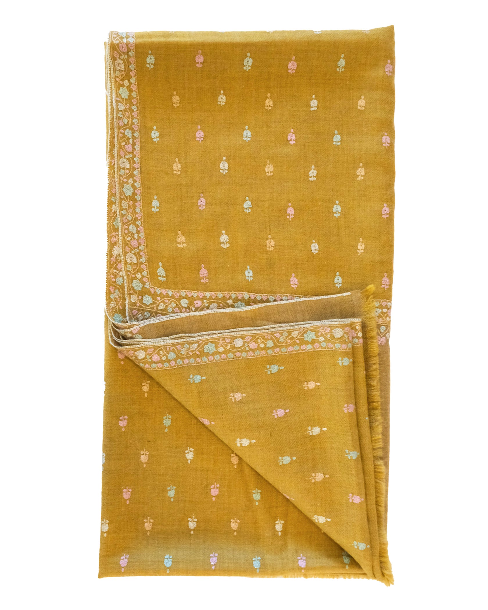 YASER | SOLID MINI FLOWER SHAWL