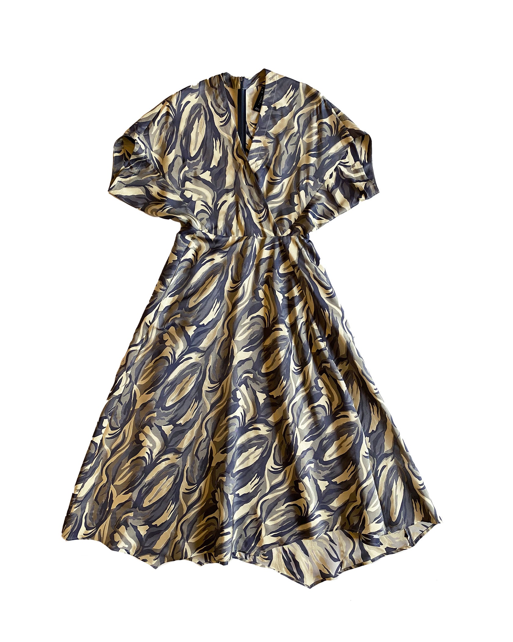 ZERO+MARIA CORNEJO | FLORAL LONG AKI WAVE DRESS